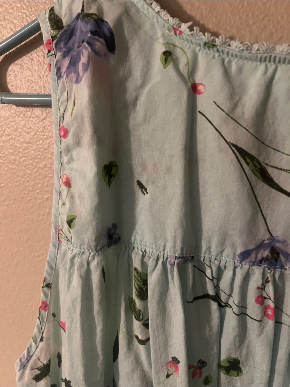 Adonna Floral Nightgown, Sleep Dress Cottagecore, Grandmacore, vintage farm - Picture 6 of 7